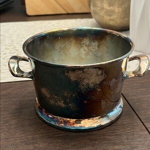 Vintage Marlboro Silver Plated Ice Bucket with Handles